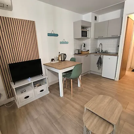 Studio Mimosa Rez-De-Chaussee A 800M De La Plage Et Des Commerces - Parking Prive - Climatise